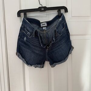 PAIGE Women's Jean Shorts - Dark Blue